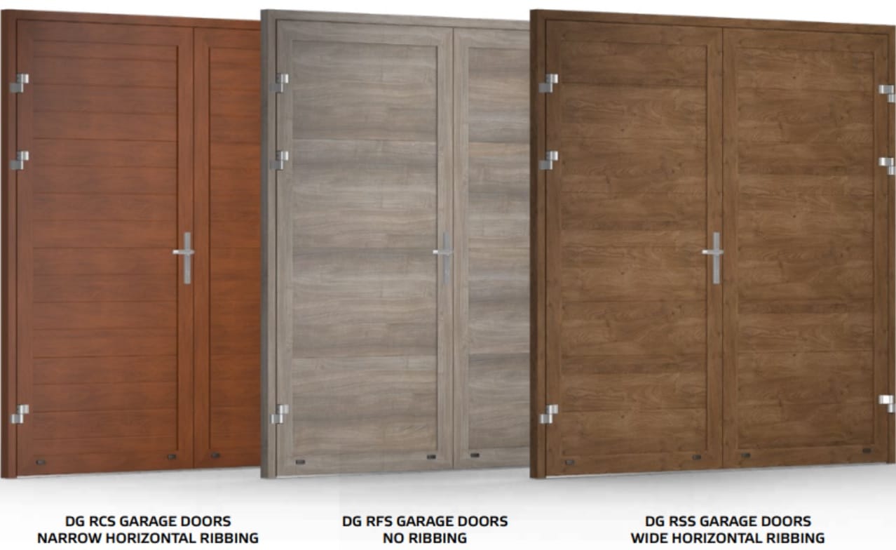 double leaf garage door designs
