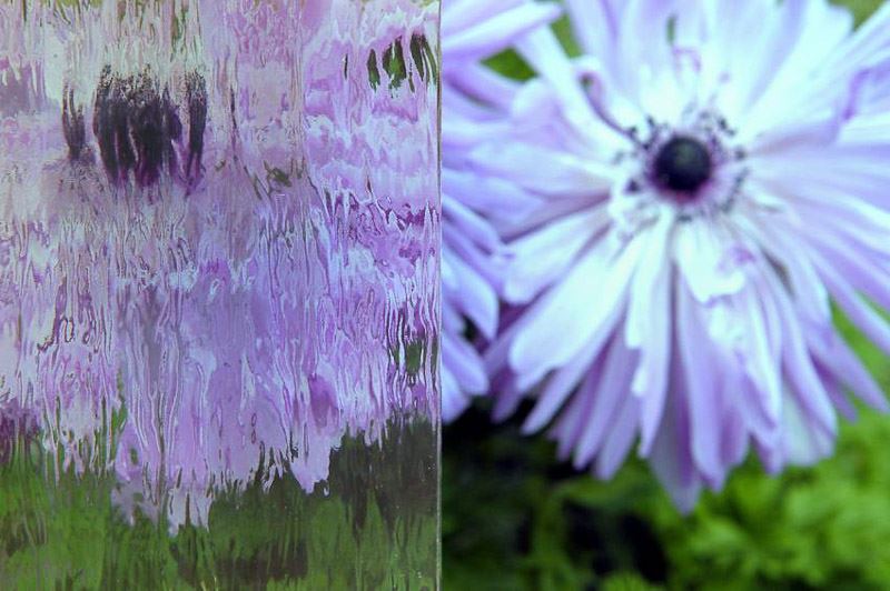 decorative ornamental glass silvit brown