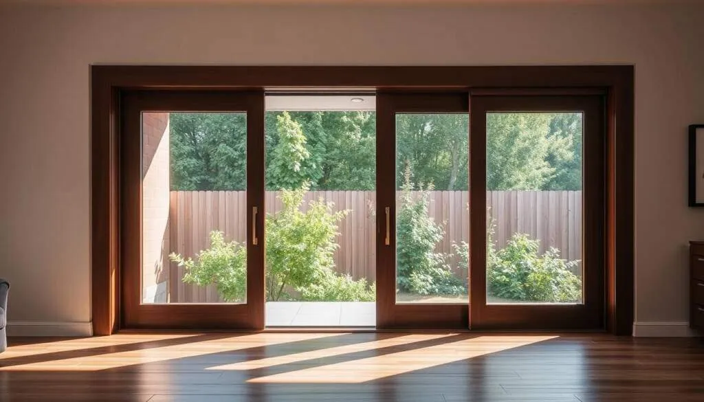 wooden sliding windows